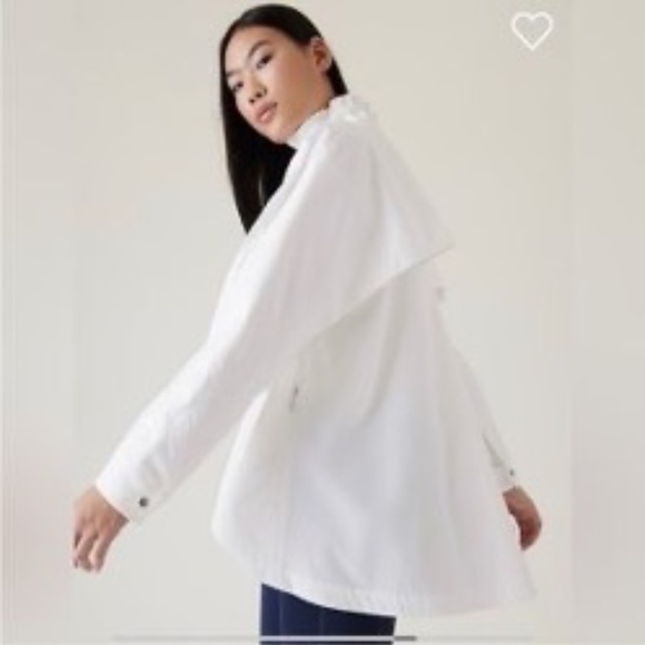 Athleta Advantage Poplin Top--White Size Large - Picture 3 of 4